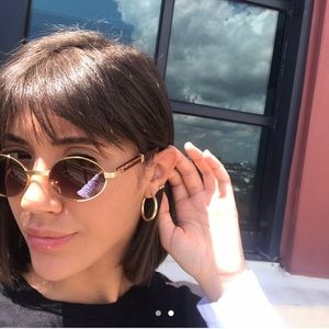 90s gold frame sunglasses